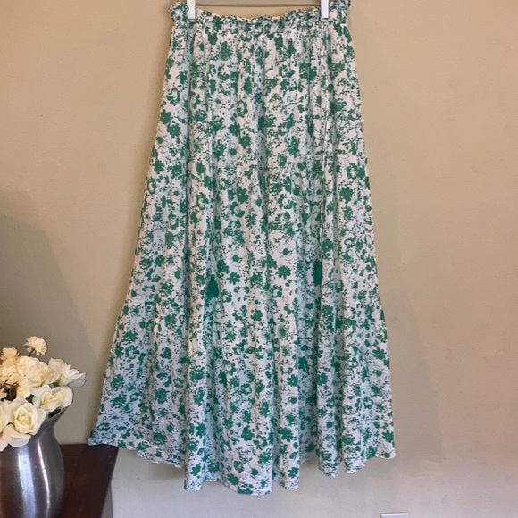 Aakaa Dresses & Skirts - Aakaa Maxi Skirt Full A-Line Modest Cottagecore Tiered
